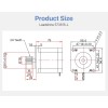 CloudRay LeadShine Motor 573S15-L 3 Phase NEMA 23 1.5 Nm with Pulley